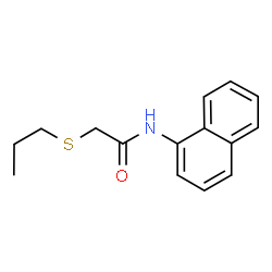 ChemSpider 2D Image | N-(1-Naphthyl)-2-(propylsulfanyl)acetamide | C15H17NOS