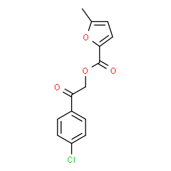 ChemSpider 2D Image | 2-(4-Chlorophenyl)-2-oxoethyl 5-methyl-2-furoate | C14H11ClO4
