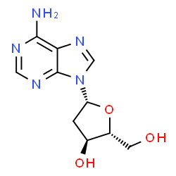 ChemSpider 2D Image | 2'-Deoxyadenosine | C10H13N5O3
