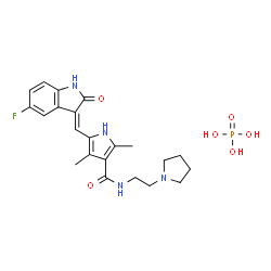 ChemSpider 2D Image | Toceranib phosphate | C22H28FN4O6P