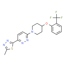 ChemSpider 2D Image | MF-438 | C19H18F3N5OS