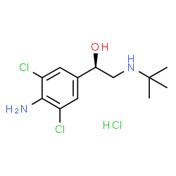 ChemSpider 2D Image | (R)-clenbuterol hydrochloride | C12H19Cl3N2O