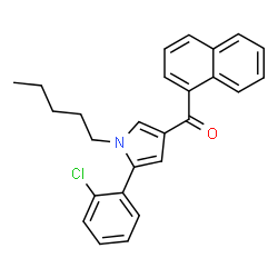 ChemSpider 2D Image | JWH 369 | C26H24ClNO