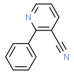 ChemSpider 2D Image | 2-Phenylnicotinonitrile | C12H8N2