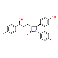 ChemSpider 2D Image | ezetimibe | C24H21F2NO3