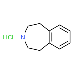 ChemSpider 2D Image | 2,3,4,5-Tetrahydro-1H-3-benzazepine hydrochloride | C10H14ClN