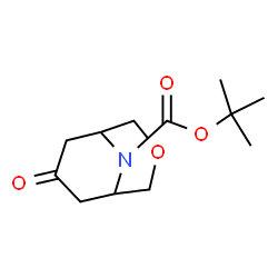 ChemSpider 2D Image | tert-Butyl 7-oxo-3-oxa-9-azabicyclo[3.3.1]nonane-9-carboxylate | C12H19NO4
