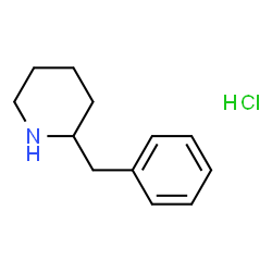 ChemSpider 2D Image | 2-Benzylpiperidine hydrochloride | C12H18ClN