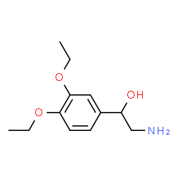 ChemSpider 2D Image | 2-Amino-1-(3,4-diethoxyphenyl)ethanol | C12H19NO3