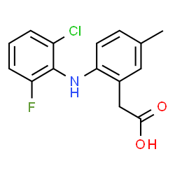 ChemSpider 2D Image | Lumiracoxib | C15H13ClFNO2