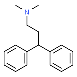 ChemSpider 2D Image | N,N-Dimethyl-3,3-diphenyl-1-propanamine | C17H21N