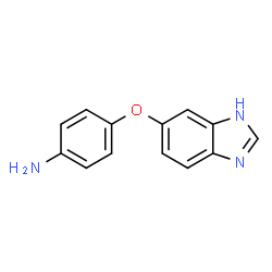 ChemSpider 2D Image | 4-(1H-Benzimidazol-5-yloxy)aniline | C13H11N3O