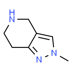 ChemSpider 2D Image | 2-METHYL-4,5,6,7-TETRAHYDRO-2H-PYRAZOLO[4,3-C]PYRIDINE | C7H11N3