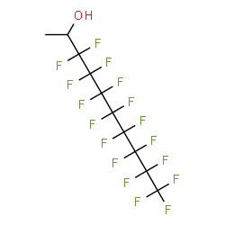 ChemSpider 2D Image | 3,3,4,4,5,5,6,6,7,7,8,8,9,9,10,10,10-Heptadecafluoro-2-decanol | C10H5F17O