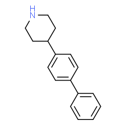 ChemSpider 2D Image | 4-(4-Biphenylyl)piperidine | C17H19N