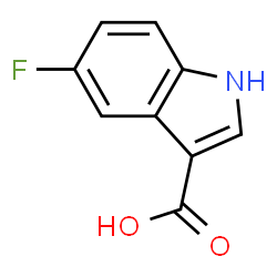 ChemSpider 2D Image | 5-Fluoroindole-3-carboxylic acid | C9H6FNO2