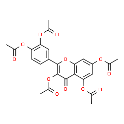 ChemSpider 2D Image | pentaacetylquercetin | C25H20O12