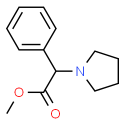 ChemSpider 2D Image | Methyl phenyl(1-pyrrolidinyl)acetate | C13H17NO2