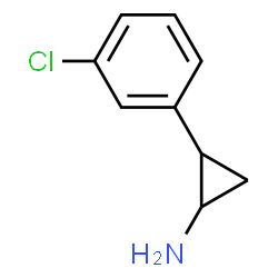 ChemSpider 2D Image | 2-(3-Chlorophenyl)cyclopropanamine | C9H10ClN