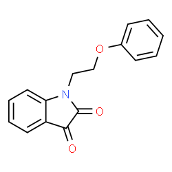 ChemSpider 2D Image | 1-(2-phenoxyethyl)indoline-2,3-dione | C16H13NO3