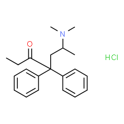 ChemSpider 2D Image | (±)-Methadone Hydrochloride | C21H28ClNO