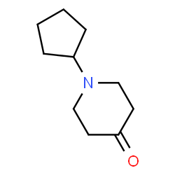 ChemSpider 2D Image | 1-Cyclopentyl-4-piperidinone | C10H17NO