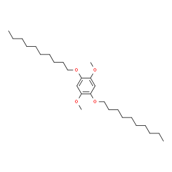 ChemSpider 2D Image | 1,4-Bis(decyloxy)-2,5-dimethoxybenzene | C28H50O4