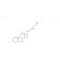 ChemSpider 2D Image | Platinum(2+) chloride [(3,7,12-trihydroxy-24-oxocholan-24-yl)amino]acetate ammoniate (1:1:1:2) | C26H48ClN3O6Pt