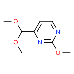 ChemSpider 2D Image | 4-(Dimethoxymethyl)-2-methoxypyrimidine | C8H12N2O3
