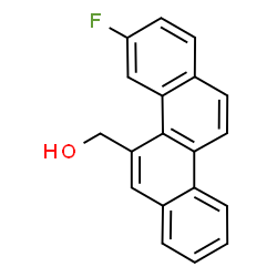 ChemSpider 2D Image | 3-Fluoro-5-chrysenemethanol | C19H13FO
