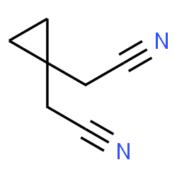 ChemSpider 2D Image | 2,2'-Cyclopropane-1,1-diyldiacetonitrile | C7H8N2