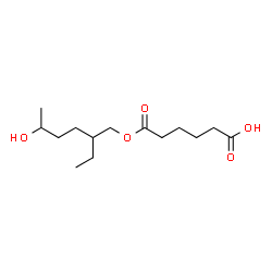 ChemSpider 2D Image | 6-(2-ETHYL-5-HYDROXY-HEXOXY)-6-OXO-HEXANOIC ACID | C14H26O5
