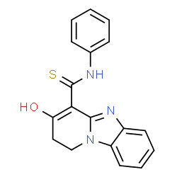 ChemSpider 2D Image | 3-Hydroxy-N-phenyl-1,2-dihydropyrido[1,2-a]benzimidazole-4-carbothioamide | C18H15N3OS
