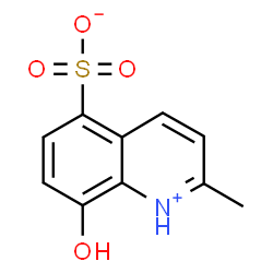 ChemSpider 2D Image | 8-Hydroxy-2-methyl-5-quinoliniumsulfonate | C10H9NO4S