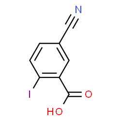 ChemSpider 2D Image | 5-Cyano-2-iodobenzoic acid | C8H4INO2
