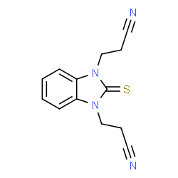 ChemSpider 2D Image | 3,3'-(2-Thioxo-1H-benzimidazole-1,3(2H)-diyl)dipropanenitrile | C13H12N4S
