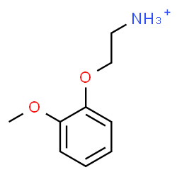 ChemSpider 2D Image | 2-(2-Methoxyphenoxy)ethanaminium | C9H14NO2