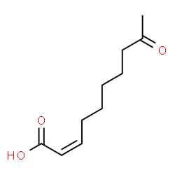 ChemSpider 2D Image | cis-9-Oxo-2-decenoic acid | C10H16O3