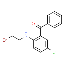ChemSpider 2D Image | {2-[(2-Bromoethyl)amino]-5-chlorophenyl}(phenyl)methanone | C15H13BrClNO