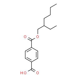 ChemSpider 2D Image | MONO(2-ETHYLHEXYL) TEREPHTHALATE | C16H22O4