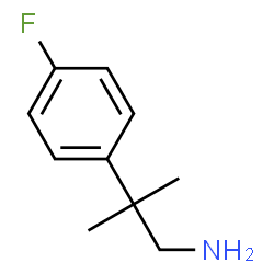 ChemSpider 2D Image | 2-(4-Fluorophenyl)-2-methyl-1-propanamine | C10H14FN