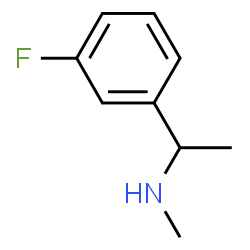 ChemSpider 2D Image | 1-(3-Fluorophenyl)-N-methylethanamine | C9H12FN