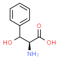 ChemSpider 2D Image | L-threo-3-phenylserine | C9H11NO3
