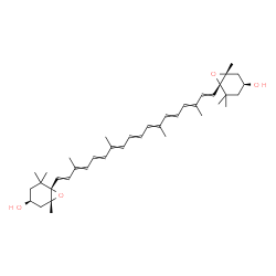ChemSpider 2D Image | (3S,3'S,5R,5'R,6S,6'S)-5,5',6,6'-Tetrahydro-5,6:5',6'-diepoxy-beta,beta-carotene-3,3'-diol | C40H56O4