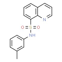 ChemSpider 2D Image | N-(m-Tolyl)quinoline-8-sulfonamide | C16H14N2O2S