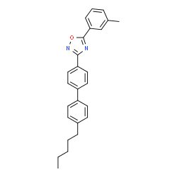 ChemSpider 2D Image | 3-(4'-Pentyl-biphenyl-4-yl)-5-m-tolyl-[1,2,4]oxadiazole | C26H26N2O