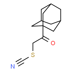 ChemSpider 2D Image | 1-Adamantan-1-yl-2-thiocyanato-ethanone | C13H17NOS