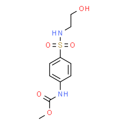 ChemSpider 2D Image | Methyl {4-[(2-hydroxyethyl)sulfamoyl]phenyl}carbamate | C10H14N2O5S