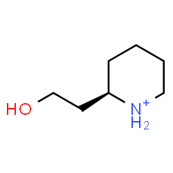 ChemSpider 2D Image | (2R)-2-(2-Hydroxyethyl)piperidinium | C7H16NO