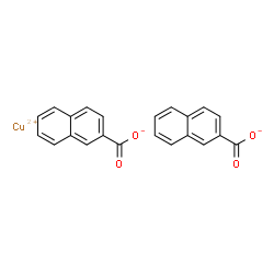 ChemSpider 2D Image | Copper(2+) di(2-naphthoate) | C22H14CuO4